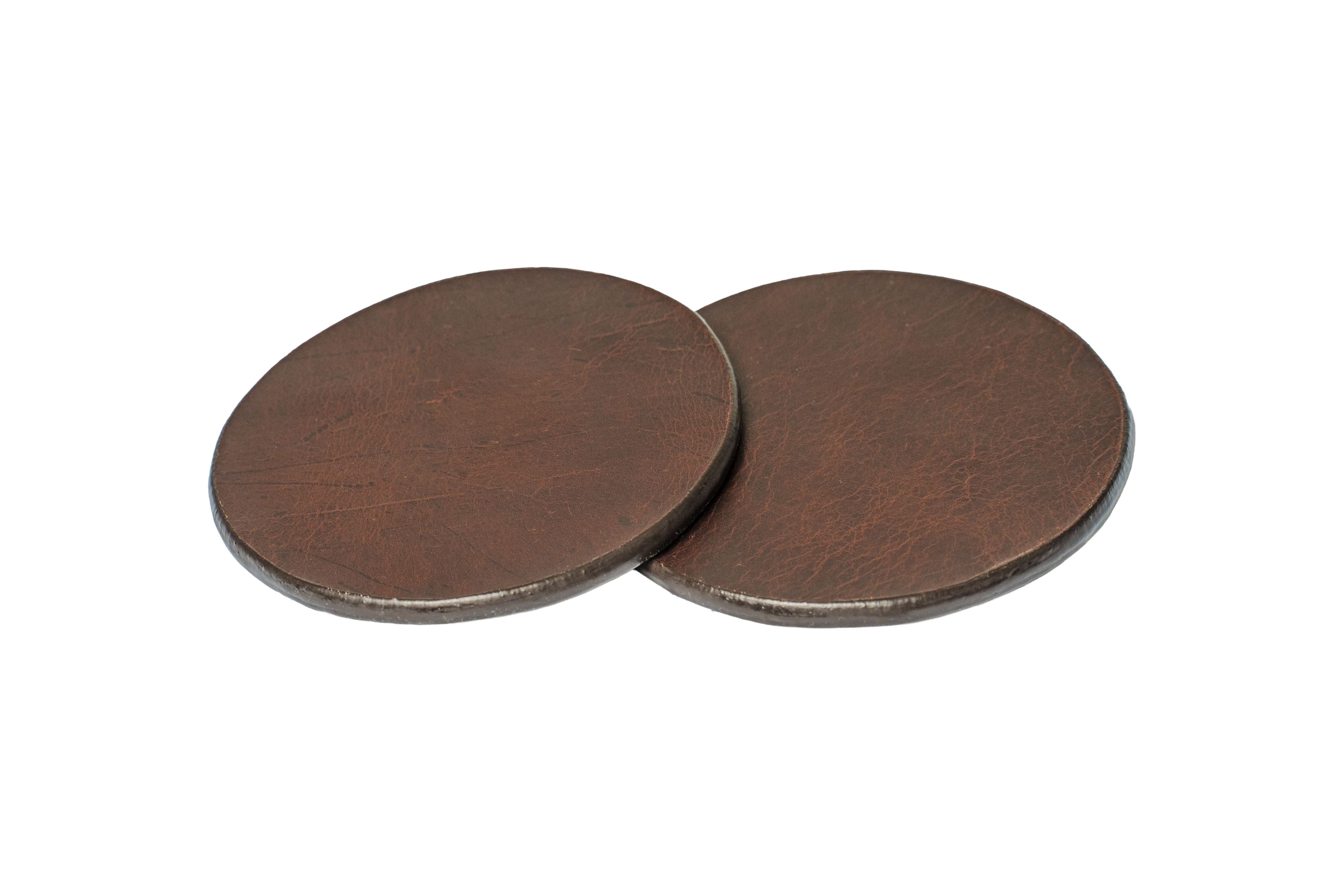 Atlas Leather Coasters Set of 6