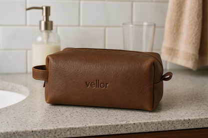 Toledo Leather Washbag