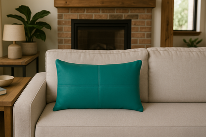 Santorini Leather Cushion