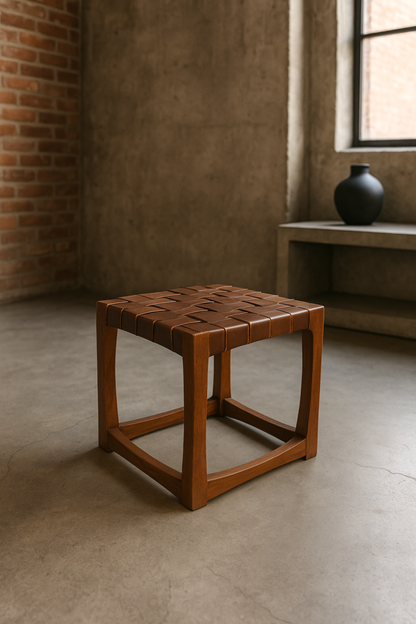Barcelona Leather Stool