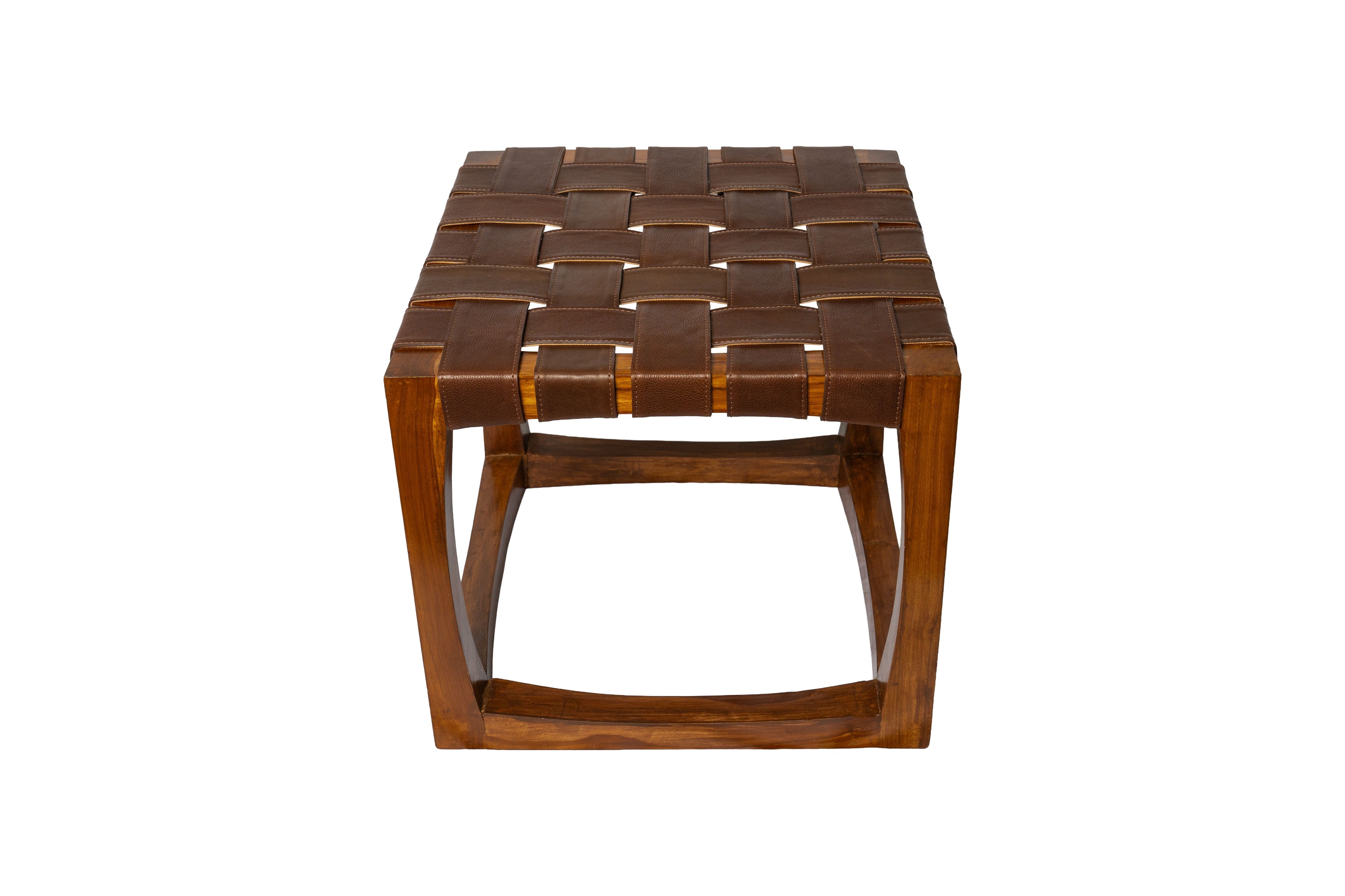 Barcelona Leather Stool