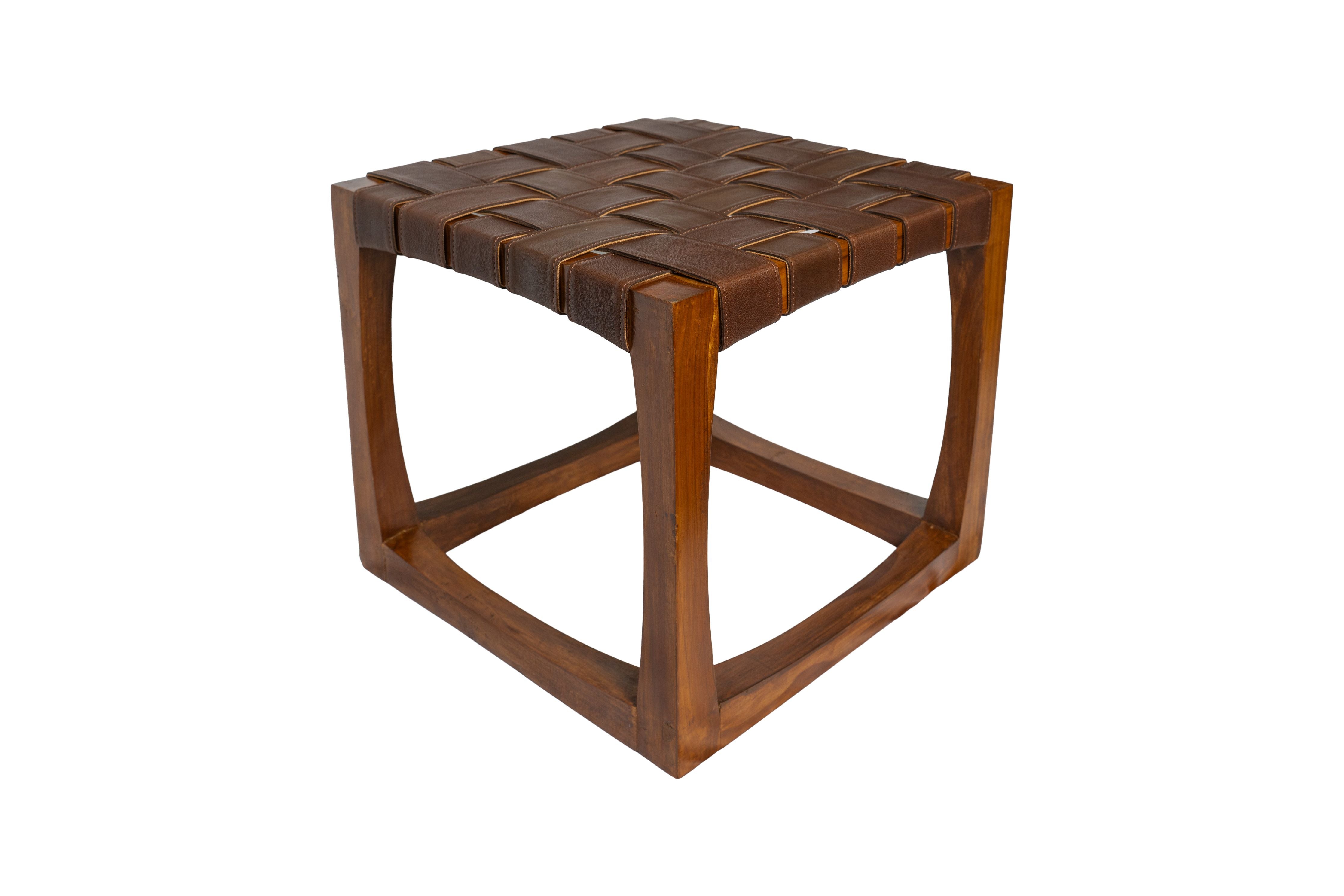Barcelona Leather Stool
